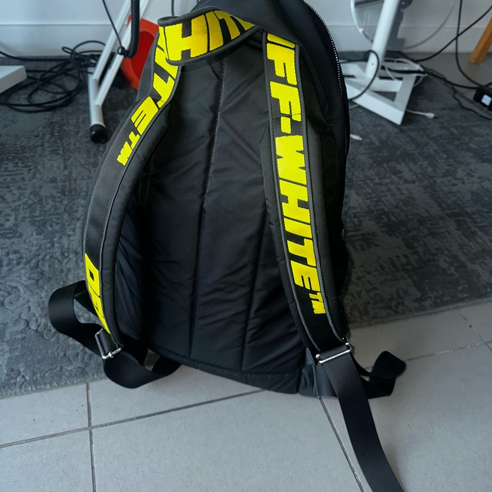 Off-White Black Backpack With White Lettering - image 4